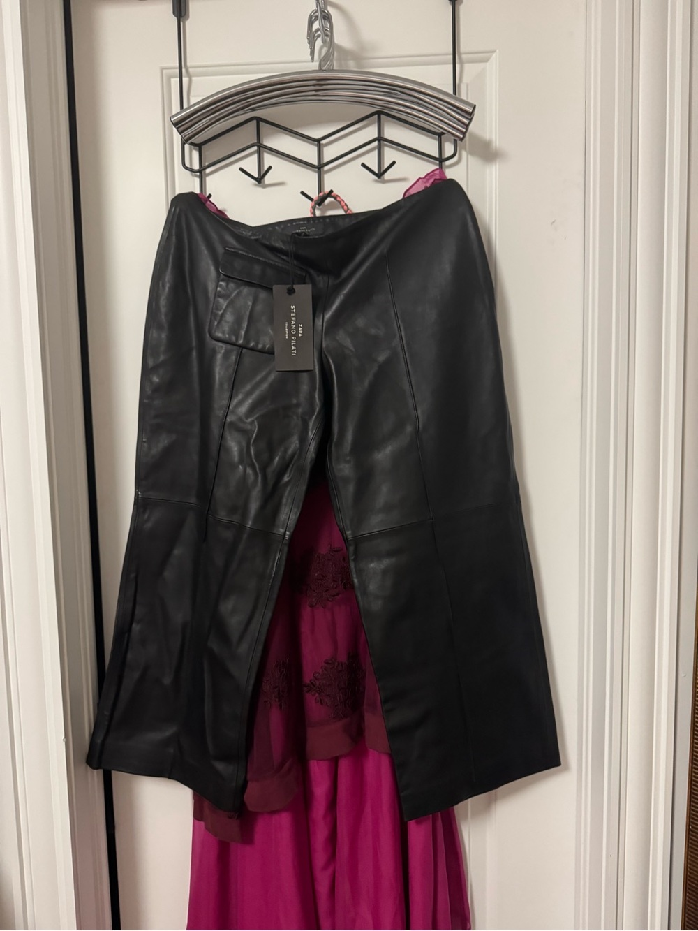 NWT ZARA x stefano pilati genuine leather pants - Picture 2 of 7